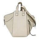 ロエベ ハンドバッグ 【新品・未使用品】ロエベ LOEWE ハンモック スモール 2way ショルダー ハンドバッグ 斜め掛け ソフトグレイン レザー カーフスキン ライトベージュ シルバー金具 387.12KN60