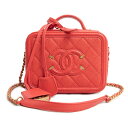 【未使用 展示品】シャネル CHANEL マトラッセ CCフィリグリー ココマーク 2Way バニティ ショルダーバッグ 斜め掛け キャビアスキン レザー コー...