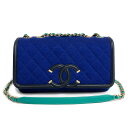 【未使用 展示品】シャネル CHANEL マトラッセ CCフィリグリー ココマーク 2way チェーン ショルダーバッグ 斜め掛け コットンジャージ ラムスキン...