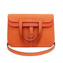 オレンジ 【新品・未使用品】エルメス HERMES アルザン 25 2Way ショルダー ハンドバッグ 斜め掛け トリヨンクレマンス レザー オレンジ シルバー金具 B刻印 箱付