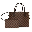 【新品・未使用品】ルイ ヴィトン LOUIS VUITTON ネヴァーフル PM トートバッグ ダミエ スリーズ レッド ブラウン 茶 赤 ポーチ付 ゴールド金具 N41359