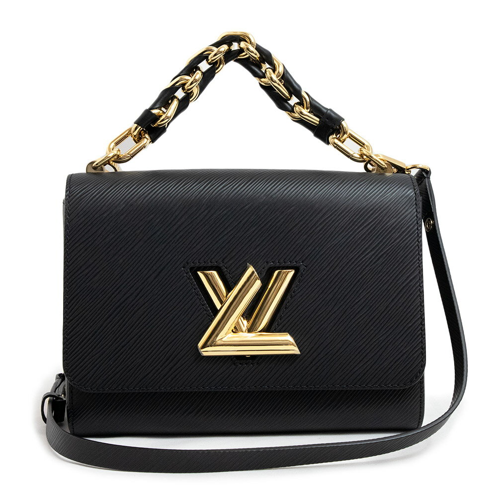 ルイヴィトン ハンドバッグ（レディース） 【新品・未使用品】ルイ ヴィトン LOUIS VUITTON ツイスト MM 2way ショルダー ハンドバッグ 斜め掛け エピレザー ブラック 黒 ゴールド金具 ミラー付き M21772