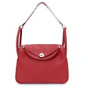 【新品・未使用品】エルメス HERMES リンディ 30 2WAY ショルダー ハンドバッグ トリヨンクレマンス レザー ルージュガランス レッド 赤 シルバー...