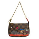 【新品・未使用品】ルイ ヴィトン LOUIS VUITTON チェーンミニ ポシェット バッグ アクセソワール ポーチ ダミエ ブラウン 茶 ゴールド金具 N41426 箱付