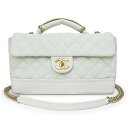 【美品】シャネル CHANEL ココマーク マトラッセ チェーン 2way ショルダー ハンドバッグ 斜め掛け キャビアスキン レザー ホワイト 白 アンティークゴールド金具 箱付