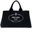 【中古】プラダ PRADA カナパ トート ハンドバッグ CANAPA キャンバス NERO ブラック 黒 ゴールド金具 BN1872