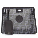 【未使用 展示品】フェンディ FENDI メッシュ スモール ピーカブー ディフェンダー バッグカバー ポリエステル レザー ネイビー 紺 ゴールド金具 7AR...