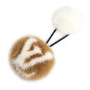 【新品・未使用品】ルイ ヴィトン LOUIS VUITTON シュシュ ヴィゾン LV コージー ファー ヘアゴム 髪飾り 髪留め ヘアアクセサリー ミンク 1...