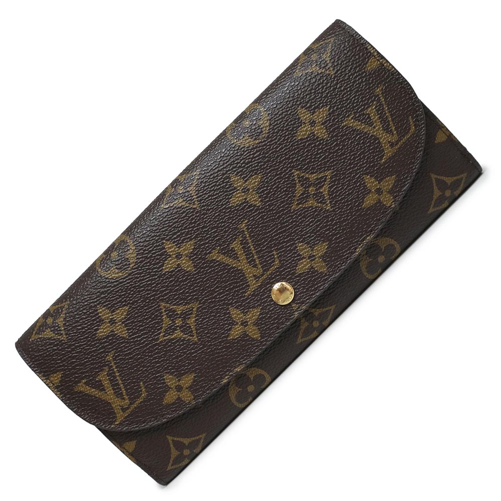 【新品・未使用品】ルイ ヴィトン LOUIS VUITTON ポルトフォイユ ルイーズ 二つ折り長財布 モノグラム ブラウン 茶 ゴールド金具 M60460 箱付