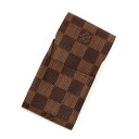 楽天ブランドシティ　BrandCity【美品】ルイ ヴィトン LOUIS VUITTON エテュイ シガレット 煙草 タバコケース ダミエ ブラウン 茶 ゴールド金具 N63024 イニシャル入り 箱付