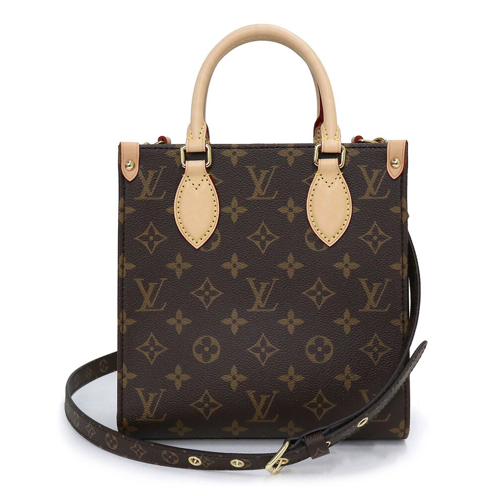 ルイヴィトン ハンドバッグ（レディース） 【新品・未使用品】ルイ ヴィトン LOUIS VUITTON サックプラ BB 2way ショルダー ハンドバッグ 斜め掛け モノグラム レザー ブラウン 茶 ゴールド金具 M46265 箱付