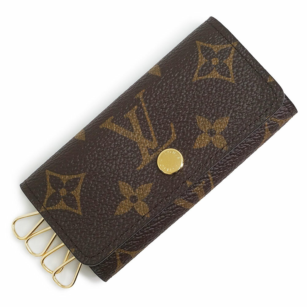 【新品・未使用品】ルイ ヴィトン LOUIS VUITTON キーケース ミュルティクレ 4 モノグラム ブラウン 茶 ゴールド金具 M69517 箱付