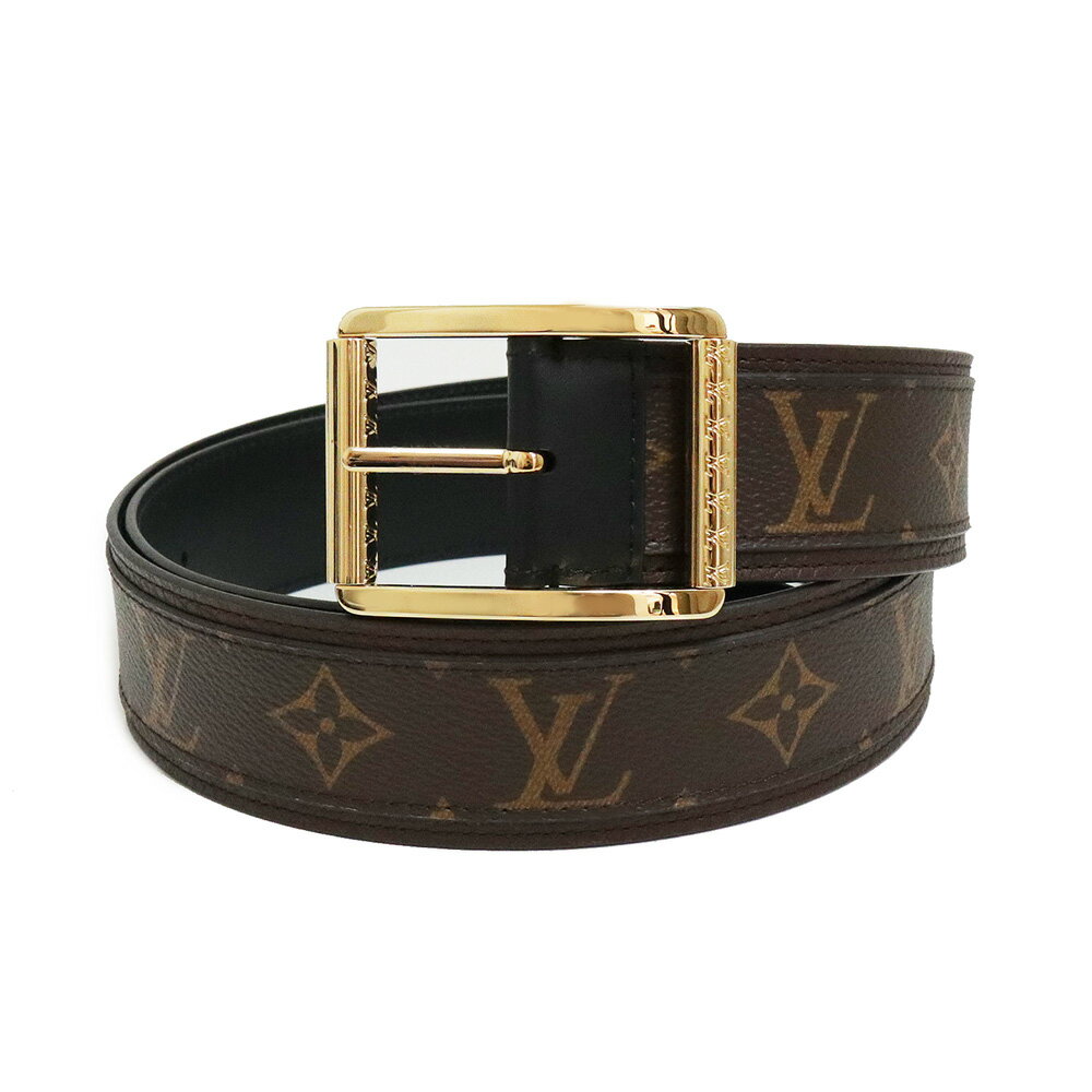 【新品・未使用品】ルイ ヴィトン LOUIS VUITTON サンチュール リヴェルソ 40MM ＃95 リバーシブル ベルト モノグラム カーフスキン レザー ブラウン ブラック 茶 黒 ゴールド金具 M0283T 箱付