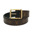 楽天ブランドシティ　BrandCity【新品・未使用品】ルイ ヴィトン LOUIS VUITTON サンチュール リヴェルソ 40MM ＃95 リバーシブル ベルト モノグラム カーフスキン レザー ブラウン ブラック 茶 黒 ゴールド金具 M0283T 箱付