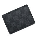 ルイヴィトン 名刺入れ 【新品・未使用品】ルイ ヴィトン LOUIS VUITTON アンヴェロップ カルト ドゥ ヴィジット カードケース 名刺入れ 定期入れ パスケース ダミエグラフィット ブラック 黒 シルバー金具 N63338 箱付