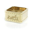 【新品・未使用品】エルメス HERMES Anneau de carre Bolduc ボルデュック スクエア スカーフリング ゴールド 箱付