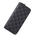 ルイヴィトン ダミエ財布（メンズ） 【新品・未使用品】ルイ ヴィトン LOUIS VUITTON ジッピーウォレット ヴェルティカル ラウンドファスナー 長財布 ダミエグラフィット ブラック 黒 シルバー金具 N63095 箱付