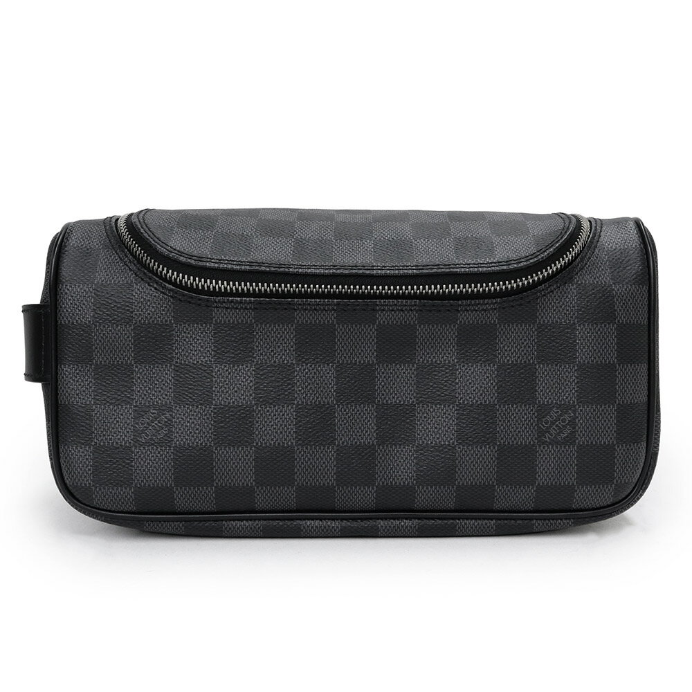 ダミエ 【新品・未使用品】ルイ ヴィトン LOUIS VUITTON トワレ ポーチ トラベル セカンドバッグ ダミエグラフィット ブラック 黒 N47625 箱付