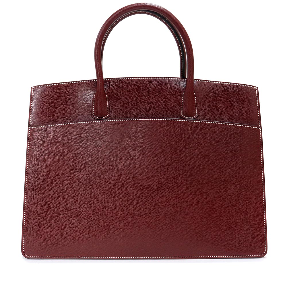 【未使用　展示品】エルメス HERMES ホワイトバス GM ハンドバッグ リセ レザー Rouge H ルージュ アッシュ レッド 赤 ゴールド金具 □E刻印