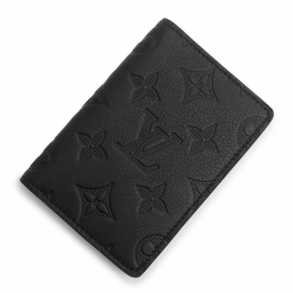 ルイヴィトン 名刺入れ 【新品・未使用品】ルイ ヴィトン LOUIS VUITTON カードケース オーガナイザー ドゥ ポッシュ 名刺入れ 定期入れ パスケース モノグラムシャドウ レザー ノワール ブラック 黒 M62899 箱付