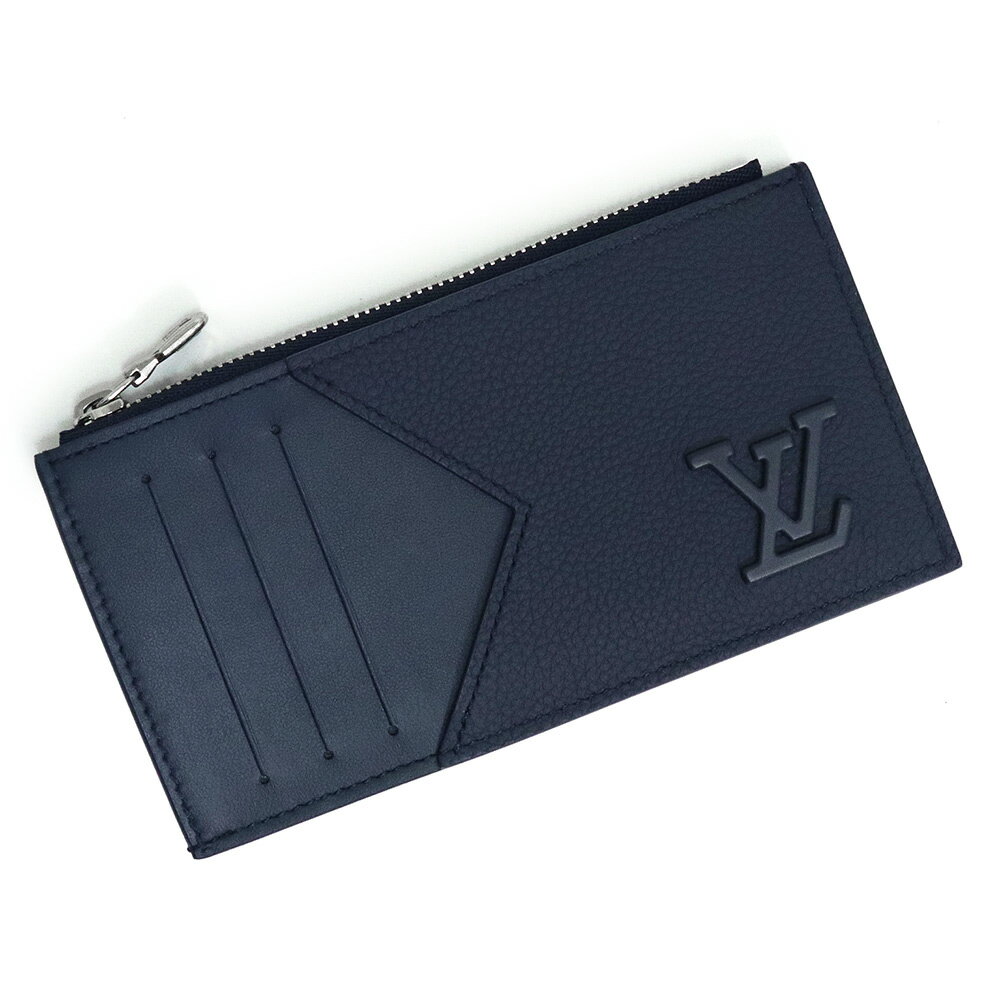 ルイヴィトン 名刺入れ 【新品・未使用品】ルイ ヴィトン LOUIS VUITTON コインカード ホルダー コインケース 小銭入れ 財布 カードケース 名刺入れ 定期入れ パスケース アエログラムレザー マリーヌ ネイビー 紺 シルバー金具 M82084 箱付