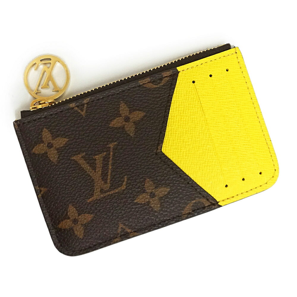 ルイ・ヴィトン 名刺入れ 【新品・未使用品】ルイ ヴィトン LOUIS VUITTON ポルト カルト ロミー コインケース 小銭入れ 財布 名刺入れ 定期入れ パスケース モノグラム ブラウン ジョーヌ 茶 黄 ゴールド金具 M81882 箱付