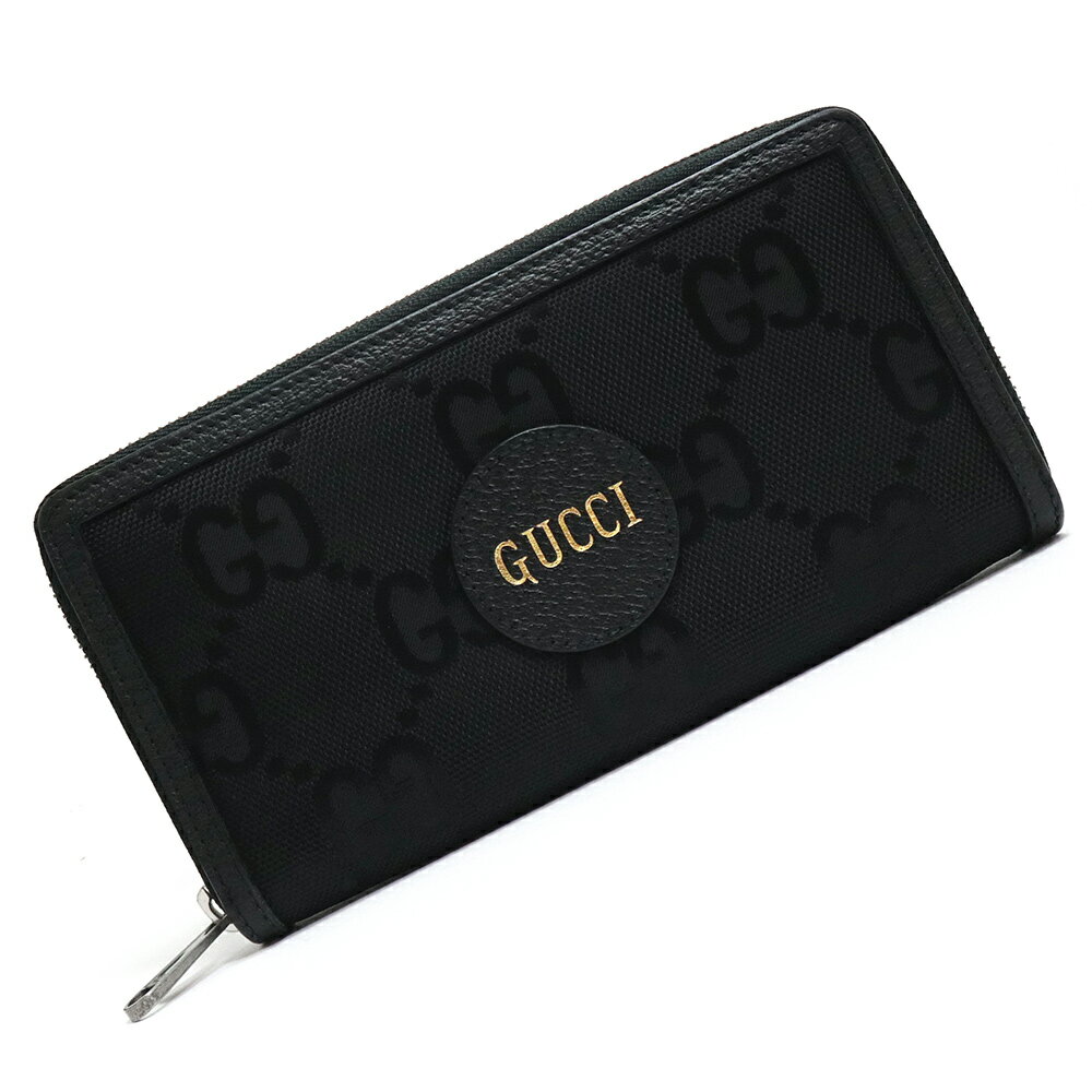 グッチ 長財布（メンズ） 【新品・未使用品】グッチ GUCCI オフザグリッド Off The Grid ラウンドファスナー 長財布 GGナイロン レザー ブラック 黒 アンティークシルバー金具 625576 箱付