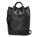 【未使用 展示品】ルイ ヴィトン LOUIS VUITTON マキシ ノエ スリング 2WAY ショルダー 斜め掛け ハンドバッグ モノグラムエクリプス ブラッ...