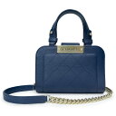 【未使用 展示品】シャネル CHANEL マトラッセ ロゴプレート チェーン 2way ショルダー ハンドバッグ 斜め掛け カーフスキン レザー ネイビー 紺 ...