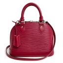 【未使用 展示品】ルイ ヴィトン LOUIS VUITTON アルマ BB 2way ショルダー ハンドバッグ 斜め掛け エピレザー フューシャ ピンク シルバ...