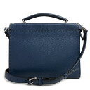 【新品・未使用品】フェンディ FENDI セレリア ピーカブー フィット ミニ 2way ショルダー ハンドバッグ 斜め掛け ローマンレザー ネイビー 紺 シル...