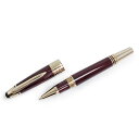 【美品】モンブラン MONTBLANC ジョン F ケネディ スペシャルエディション バーガンディ ローラー ボールペン M 中字 ボルドー レッド 赤 ゴール...