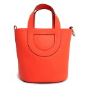 【新品・未使用品】エルメス HERMES イン ザ ループ 18 ハンドバッグ トリヨンクレマンス レザー ヴォースイフト レザー オレンジフィールド シルバー...
