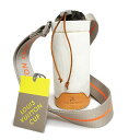 【未使用 展示品】ルイ ヴィトン LOUIS VUITTON LV カップ ペットボトルホルダー キャンバス ヌメ革 レザー ホワイト 白 シルバー金具 M80...