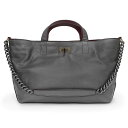 【中古】シャネル CHANEL 2.55 スモール ショッピング チェーン 2way ショルダー ハンドバッグ キャビアスキン レザー メタリックグレー ヴィン...