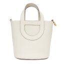 【新品・未使用品】エルメス HERMES インザループ 18 ハンドバッグ トリヨンクレマンス ヴォースイフト レザー べトン ホワイト 白 ゴールド金具 U刻...