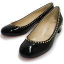 【未使用 展示品】クリスチャンルブタン Christian Louboutin TRELILIANE 30 パンプス スタッズ #38 25cm 靴 パテントレ...