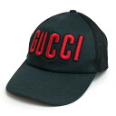 【新品・未使用品】グッチ GUCCI ロゴ 刺繍 ベースボール キャップ 帽子 Lサイズ 59CM コットン カーフスキン レザー ブラック 黒 シルバー金具 ...