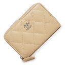 【新品・未使用品】シャネル CHANEL マトラッセ クラシック ジップ コインパース コインケース 小銭入れ 財布 キャビアスキン レザー ベージュ シルバー...
