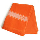 【新品・未使用品】エルメス HERMES ヨッティング PM ビーチタオル 大判 バスタオル コットン100% オランジュカムクワット オレンジ