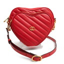 【新品・未使用品】グッチ GUCCI インターロッキングG ハート ショルダーバッグ 斜め掛け キルティングレザー レッド 赤 ゴールド金具 751628