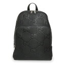 【未使用 展示品】グッチ GUCCI ジャンボ GG リュック デイパック バックパック レザー ブラック 黒 シルバー金具 766932