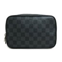 【未使用保管品】ルイ ヴィトン LOUIS VUITTON トゥルーストワレ PM セカンドバッグ ポーチ ダミエグラフィット ブラック 黒 シルバー金具 N4...