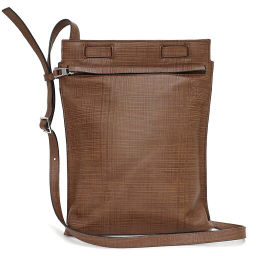 【美品】ロエベ LOEWE アナグラム リネン ショルダーバッグ 斜め掛け テクスチャードカーフ レザー ブラウン 茶 シルバー金具 389 88 【美品】ロエベ LOEWE アナグラム リネン ショルダーバッグ 斜め掛け テクスチャードカーフ レザー ブラウン 茶 シルバー金具 389 88