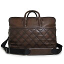 【中古】ベルルッティ Berluti キルティング オフ ザ ロード 2WAY ショルダー ボストンバッグ コレクションモデル ヴィッテロフィオーレ カーフレザ...