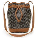 【未使用 展示品】ゴヤール GOYARD プティ フロ バケット ドローストリング ショルダーバッグ 斜め掛け ゴヤールディンキャンバス シュヴロッシュ カーフ...