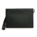 【新品・未使用品】グッチ GUCCI ロゴ ポーチ セカンド クラッチバッグ レザー ブラック 黒 シルバー金具 771155 箱付