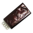 【中古】ルイ ヴィトン LOUIS VUITTON ミュルティクレ 4 キーケース ヴェルニ エナメル パテントレザー アマラント ゴールド金具 M93517 ...