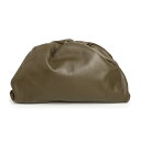 【未使用 展示品】ボッテガヴェネタ BOTTEGA VENETA ザ ポーチ クラッチバッグ カーフスキン レザー マッド カーキ 緑 ゴールド金具 57622...