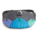 【未使用 展示品】ルイ ヴィトン LOUIS VUITTON マキシ バムバッグ 草間彌生 コラボ ショルダー ボディバッグ 斜め掛け モノグラムエクリプスリバース グレー マルチカラー ダークシルバー金具 M46436(4)